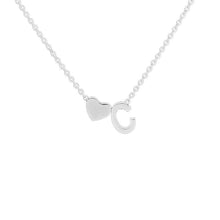 Load image into Gallery viewer, Initial Heart Necklace