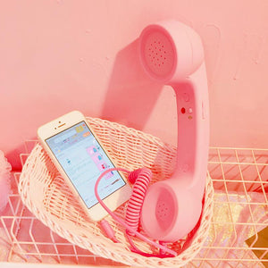 Retro Telephone Handset For Mobile Phone