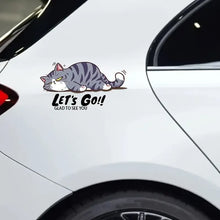 Load image into Gallery viewer, Creative Cartoon Cat Motorcycle Sticker Car Sticker (3PCS)