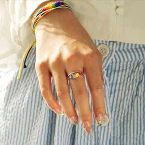 Pre-Sale>>Rainbow Micro Diamond Ring