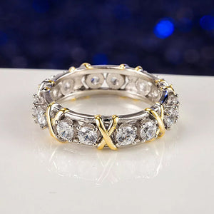 Cross Full Moissanite Diamond Ring