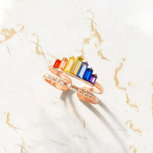 Pre-Sale>>Rainbow Micro Diamond Ring