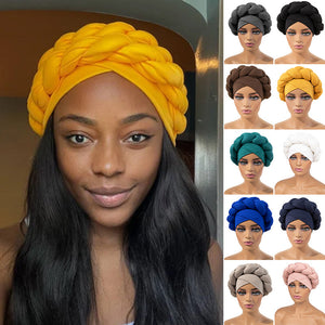 Boho Braided Turban Hat