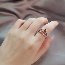 Load image into Gallery viewer, Pre-Sale&gt;&gt;Rainbow Micro Diamond Ring