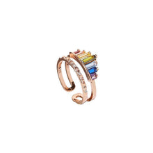 Load image into Gallery viewer, Pre-Sale&gt;&gt;Rainbow Micro Diamond Ring