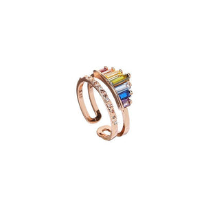 Pre-Sale>>Rainbow Micro Diamond Ring