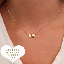 Load image into Gallery viewer, Initial Heart Necklace