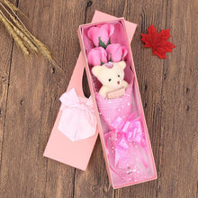 Load image into Gallery viewer, Rose Soap Bouquet With Cute Bear