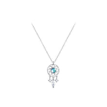 Load image into Gallery viewer, Moonlight Dreamcatcher Necklace Collarbone necklace