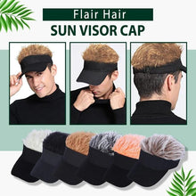 Load image into Gallery viewer, Flair Hair Sun Visor Cap