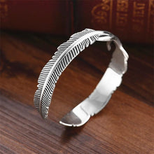 Load image into Gallery viewer, Silver Feather Bracelet