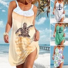 Load image into Gallery viewer, Beach Vacation Print Dress