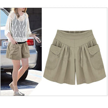 Load image into Gallery viewer, Women Beach Casual Hot Shorts with Elastic Waistband