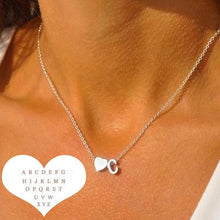 Load image into Gallery viewer, Initial Heart Necklace