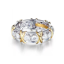 Load image into Gallery viewer, Cross Full Moissanite Diamond Ring