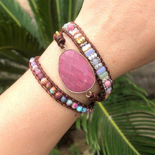 Load image into Gallery viewer, Handmade Natural Stone Wrap Bracelet