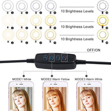 Load image into Gallery viewer, Selfie Ring Light with Cell Phone Holder Stand