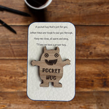 Load image into Gallery viewer, Pocket Hug Wooden Token