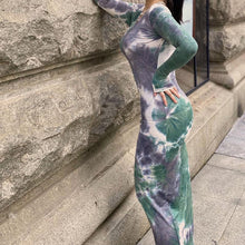 Load image into Gallery viewer, Women Tie Dye Print Dress