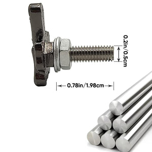 Morsom fingerbolt i metall (4 stk.)