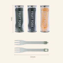 Load image into Gallery viewer, 20 Pieces with Storage Box Detachable Fruit Fork for Gadgets