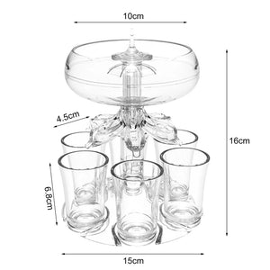 Shot Plexiglass Dispenser and Holder