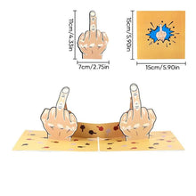 Load image into Gallery viewer, 3D Funny Middle Finger Card