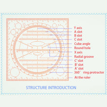 Load image into Gallery viewer, Multifunctional Drawing Ruler