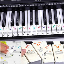 Load image into Gallery viewer, Colorful Piano Stickers for Keys