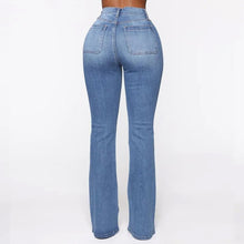 Load image into Gallery viewer, High Waist Shaping Flare Jeans