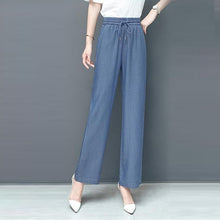 Load image into Gallery viewer, High Waist Loose Ice Silk Pants