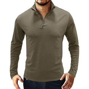 Gentleman Long Sleeve Cotton Polo Shirt