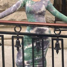 Load image into Gallery viewer, Women Tie Dye Print Dress