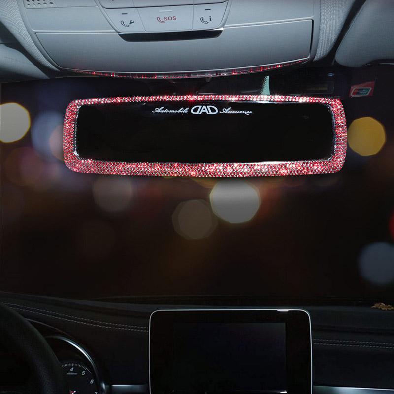 Rhinestone Car Rearview Mirror