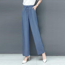 Load image into Gallery viewer, High Waist Loose Ice Silk Pants