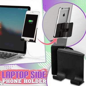 Laptop Side Phone Holder