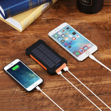 Load image into Gallery viewer, Solar Waterproof Power Bank with Flashlight