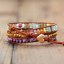 Load image into Gallery viewer, Handmade Natural Stone Wrap Bracelet