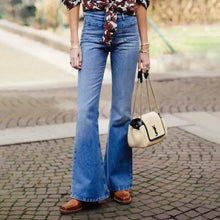 Load image into Gallery viewer, High Waist Shaping Flare Jeans