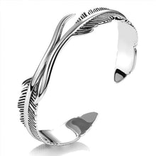 Load image into Gallery viewer, Silver Feather Bracelet