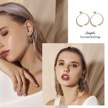 Load image into Gallery viewer, Simple Curved Fashion Earrings