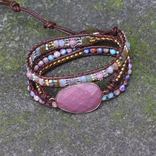 Load image into Gallery viewer, Handmade Natural Stone Wrap Bracelet