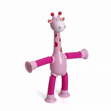 Load image into Gallery viewer, Telescopic suction cup giraffe toy