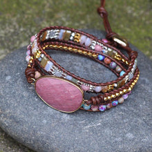 Load image into Gallery viewer, Handmade Natural Stone Wrap Bracelet
