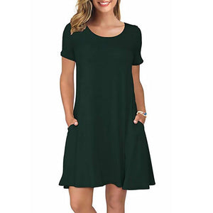 Summer Travel Short Sleeve Dress