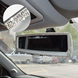 Rhinestone Car Rearview Mirror