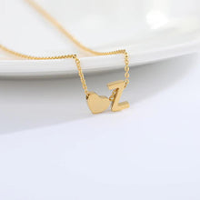 Load image into Gallery viewer, Initial Heart Necklace