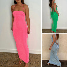 Load image into Gallery viewer, Backless Maxi Dress