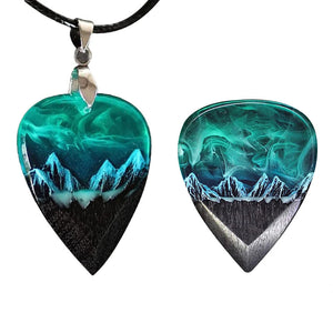 Northern Lights Guitar Necklace