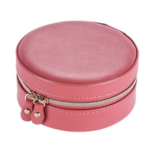 Load image into Gallery viewer, Three Layers Round Portable Jewelry Box